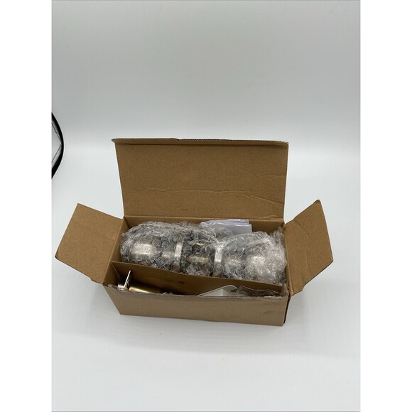 Gobrico Brushed Satin Nickel Privacy Door Knob.Flatball.bed/bathroom.new - Picture 8 of 9